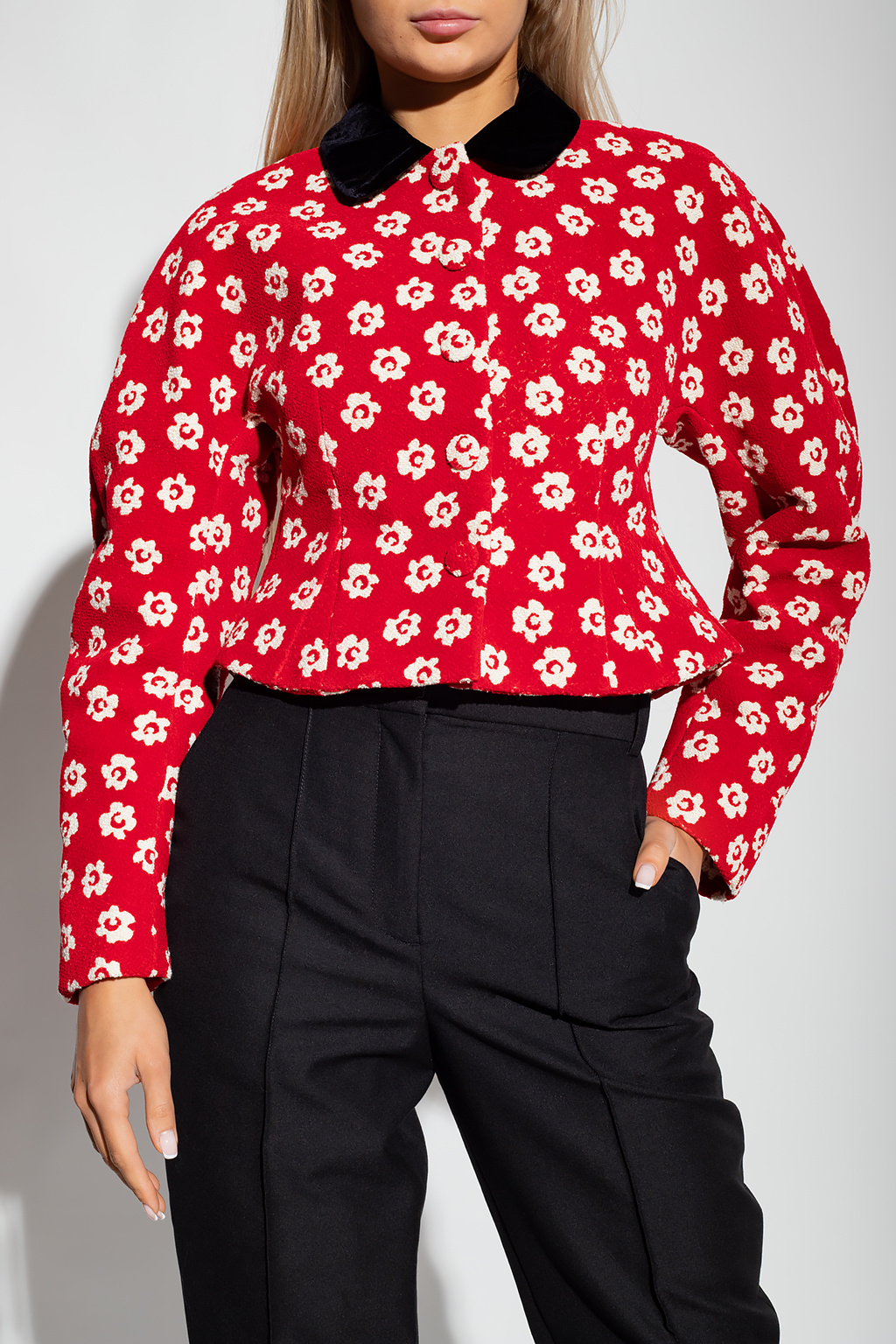 Tory Burch 花柄長袖シャツ SchaferandweinerShops Australia - Red Jacket with floral